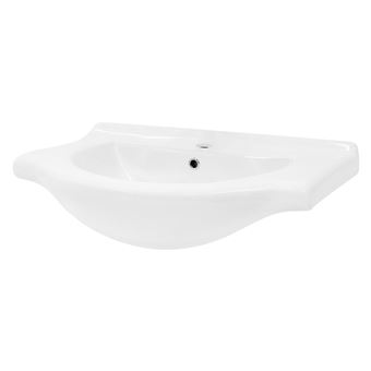 ML-Design Lavabo en Céramique Blanc, 77x21,5x51,5 cm, Evier à Main, Vasque à Poser - 1