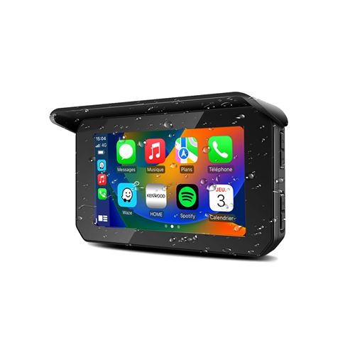 Écran Tactile 5 pouces waterproof CarPlay Android Auto Navigation