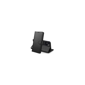 Coque Portefeuille Odeydo Antichoc Pour IPhone 15 Pro - Noir, Protection Renforcée