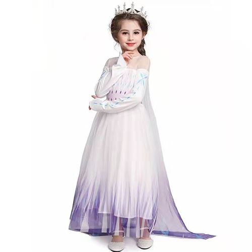ROBE DÉGUISEMENT COSTUME Reine Neiges Frozen Elsa Fille Princesse