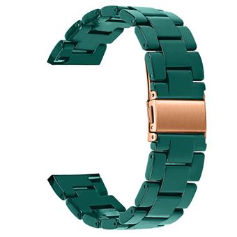 Bracelet Montre Cuir Lisse Vert Foncé - Changement Rapide, Plusieurs Largeurs (18mm à 26mm)