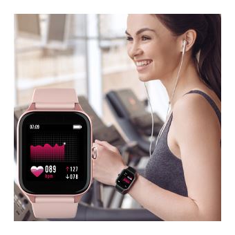 Montre Connectée Femme Intelligente Smartwatch GPS IOWODO 25 modes Sport  Etanche