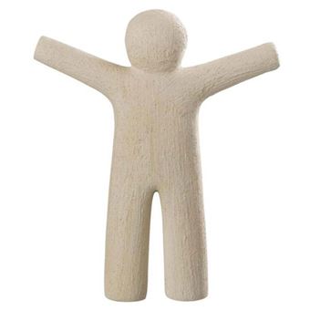 Statuette Déco "P'tit Maurice Rugueux" 30cm Beige - 1