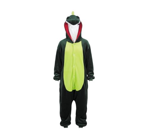 D&eacute;guisement combinaison dino vert enfant