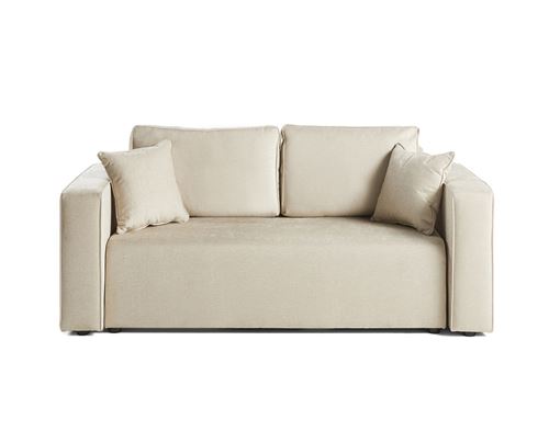 Non Communiqué Beige Topaze - Canapé Droit 2 Places - En Tissu