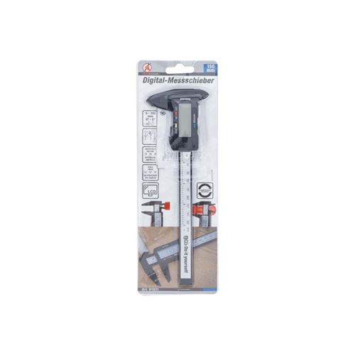 Pied à Coulisse Numérique BGS 150 Mm - Écran Large, Mesure Mm/pouces, Fonction Zéro - Pour Bricolage Et Précision