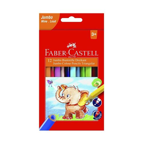 Faber Buntst. Dreikant Jumbo 5.4mm 12er Karton