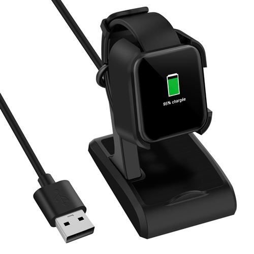 Avizar - Station de charge - Xiaomi Redmi Watch et Mi Watch Lite - 90cm - Noir - Image 2
