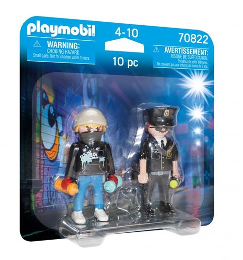 Playmobil 70822 Duo Policier Et Taggueur