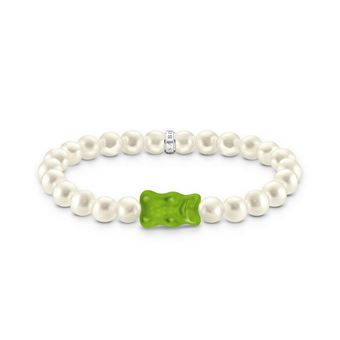 Thomas Sabo A21540176L17 Bracelet Argent 925 Femmes Goldbär vert 17cm - 1