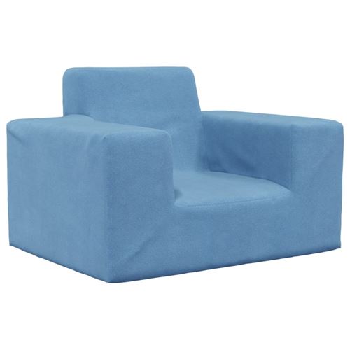Canapé pour enfants Bleu Peluche douce