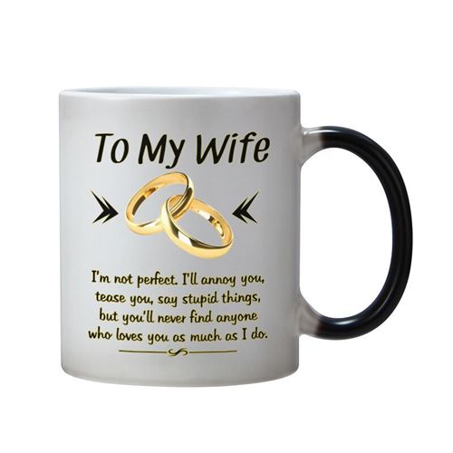 Non Communiqué Femme Tasse À Café Mug Humoristique À Changement De Chaleur Cadeau Pour La Saint-Valentin Noël Anniversaire