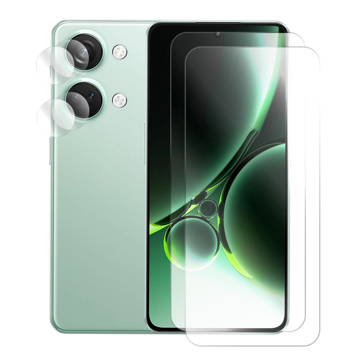 Film Protection Incurvé Pour OnePlus 12 5G 6.82 Et Verre Trempé Camera Arrière [Lot De 2] Protection écran -Visiodirect