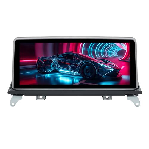 Autoradio compatibles pour BMW X5 E70 BMW X6 E71 (2010-2013) CIC System, Carplay/Android Auto avec écran Tactile de 10.25 Pouces/Bluetooth