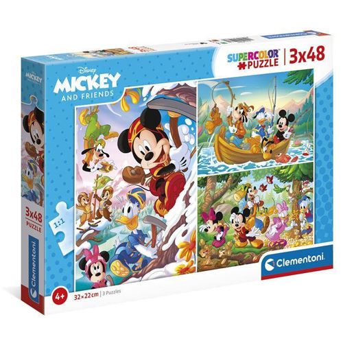 puzzle Disney Mickey and Friends 3x48pcs