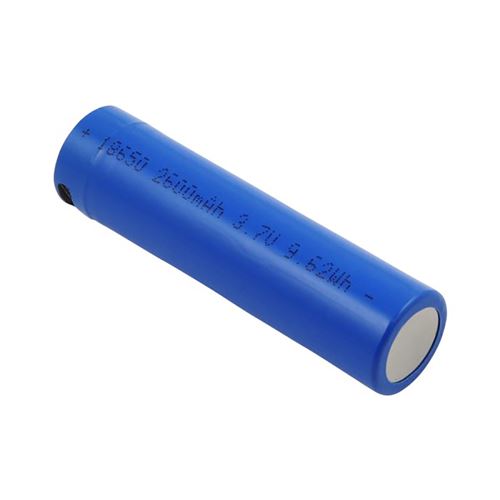 Pile 3.7V 2600mAh Li-ion 9.6Wh Compatible 18650 avec Port USB-C Rechargeable Avizar