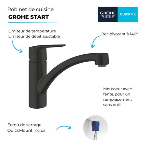 Robinets évier de cuisine Grohe