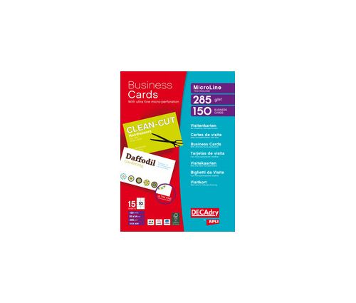 agipa Cartes de visite MicroLine, 85 x 54 mm, 285 g/m2