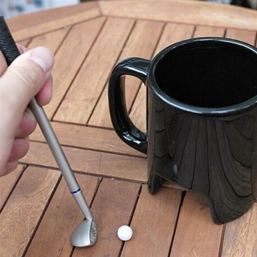 Ebiz Tasse Mini Golf 1 Mini Club de Golf, 1 Balle mug Golfeur