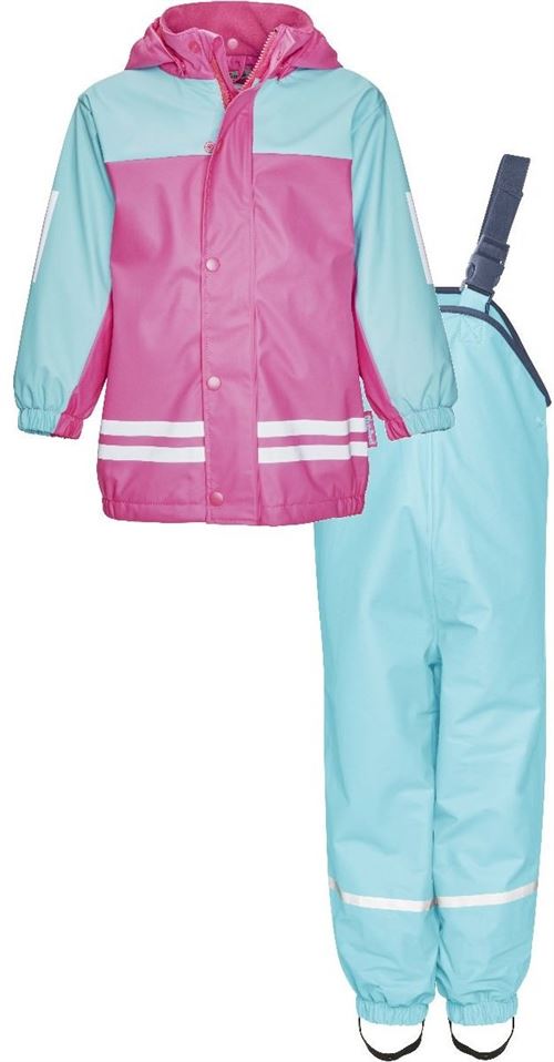 Playshoes combinaison imperméable deux pièces doublure polaire junior turquoise