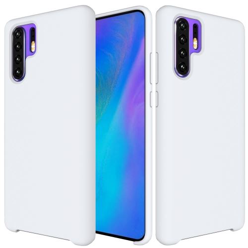 Coque en silicone liquide blanc pour votre Huawei P30 Pro