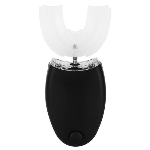 Brosse à dents sonique électrique en forme de U pour adultes Brosse à dents de nettoyage automatique noir (type adulte)