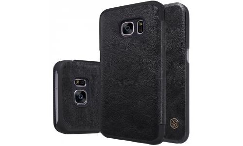 Etui à rabat Nillkin Qin noir Samsung Galaxy S7 SM-G930 avec logement carte
