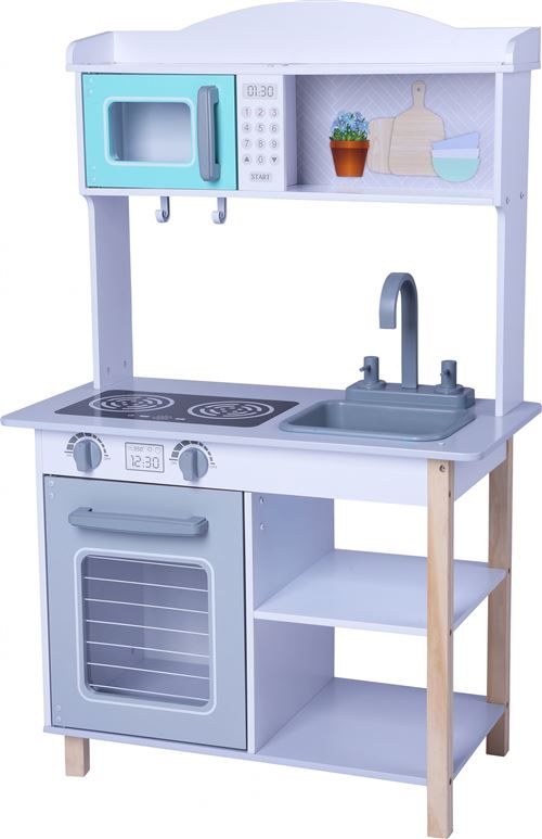 Gerardo's Toys meuble de cuisine en bois bleu 94 cm