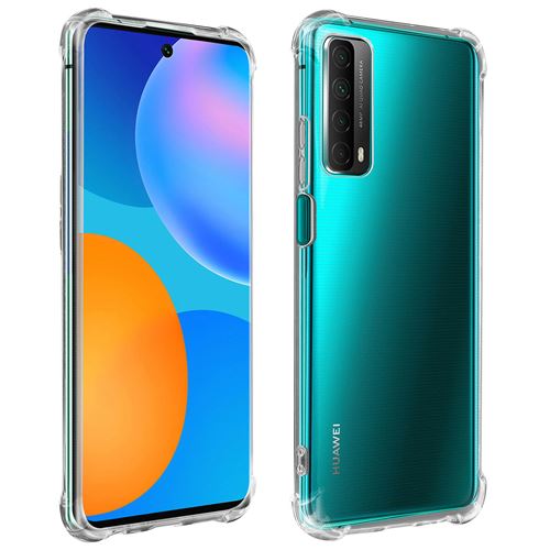 Coque pour Huawei P smart 2021 Flexible Antichoc Coins Bumper Transparent