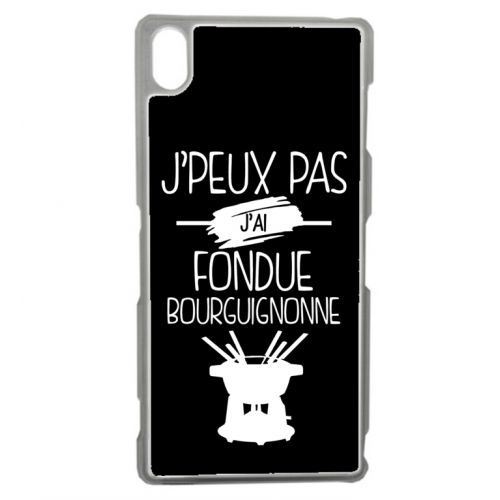 Coque transparente sony z3 j peux pas j ai fondue bourguignonne 2