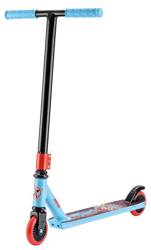 Xootz stuntstep Trottinette Cascadeur Junior Frein à pied Bleu