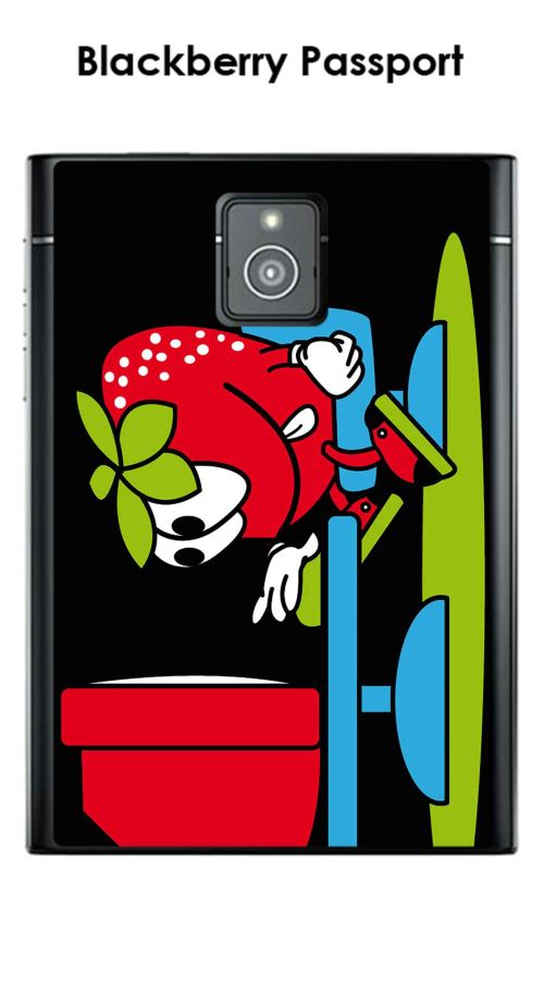 Coque Blackberry Passport design fraise