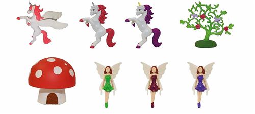 Zimpli Kids Gelli World Dino Fantasy Fantasy Unicorn Fairy Play Comprend plateau gonflable