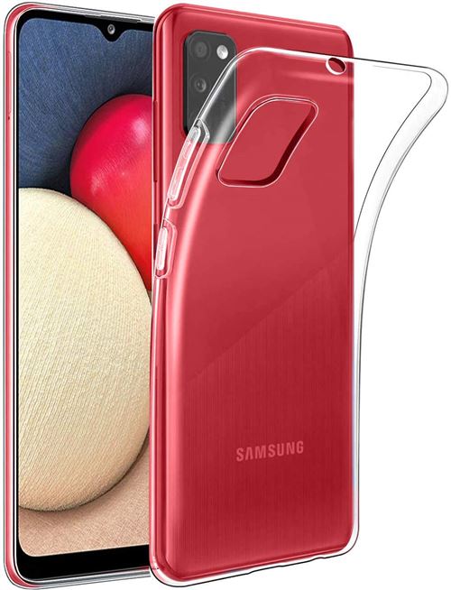 Coque pour Samsung A02S - Silicone Gel TPU Transparent Souple Ultra Mince Phonillico®