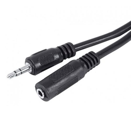 Rallonge stéréo Jack 3.5 mm noire - 15 m