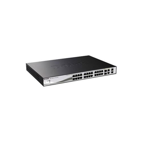 D-Link Web Smart DGS-1210-28P - switch - 24 poorten - Beheerd - rack-uitvoering