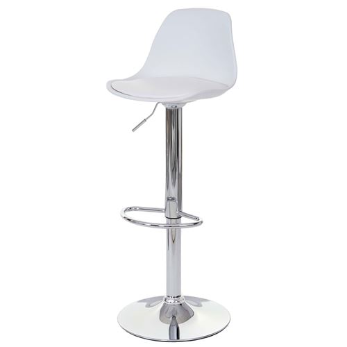 Mendler Blanc Tabouret De Bar - Image 3