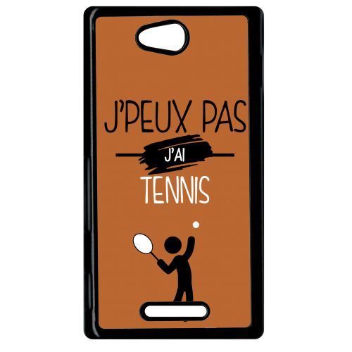 Coque sony xperia c j peux pas j ai tennis 8