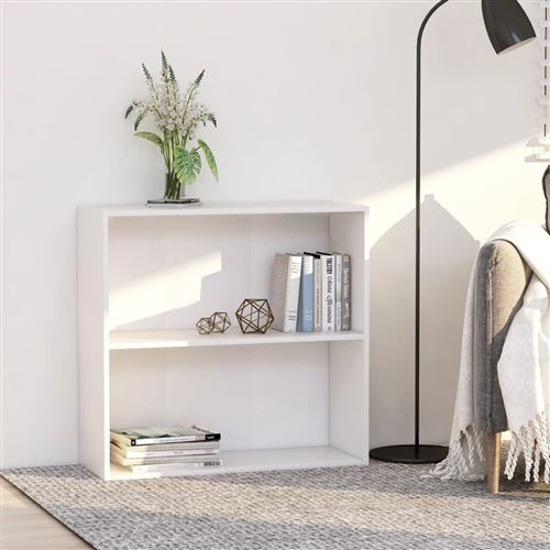 Vidaxl Blanc Bibliothèque 80X30x76.5 Cm - Image 3
