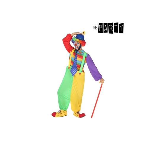 Déguisement pour Adultes Clown Multicouleur (3 Pcs) (Taille XS)