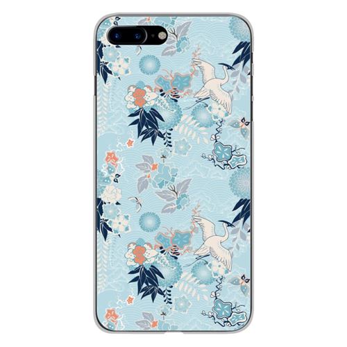 Coque en silicone imprimée compatible Apple iPhone 8 Plus Kimono
