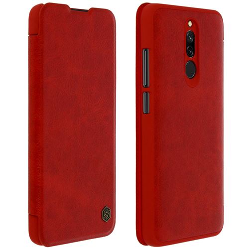 Etui pour Xiaomi Redmi 8 / 8A avec Porte-carte Cuir Qin Nillkin Rouge