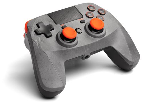 Snakebyte Orange Manette Sans Fil Pad 4S Ps4 Rock Grise - Image 1