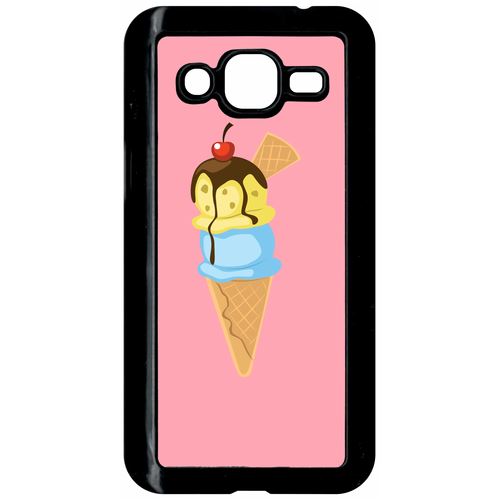 Coque Samsung Galaxy J2 Glace Cornet Rose