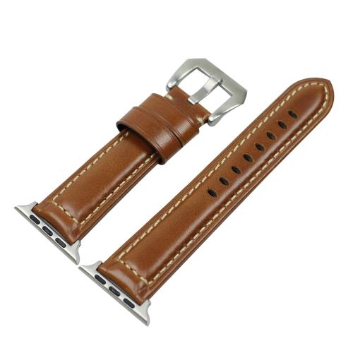 GENERIQUE - Bracelet pour Apple Watch - 42mm 44mm - Marron Clair - Image 2