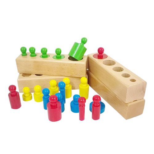 Cylindres en bois - Jouet Montessori