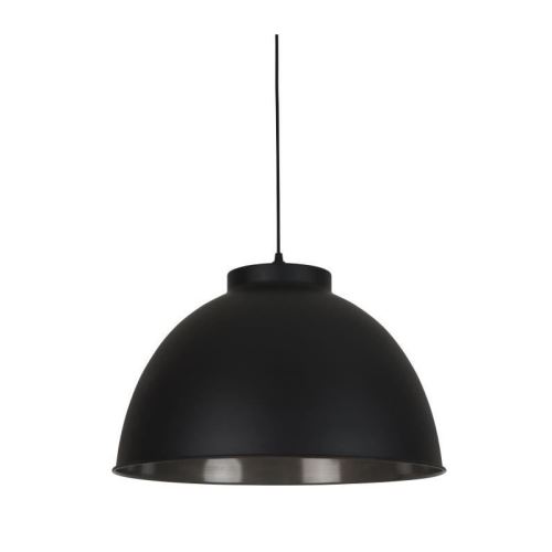 Suspension dôme en métal mat et intérieur effet béton diamètre 45cm Dock gris gris