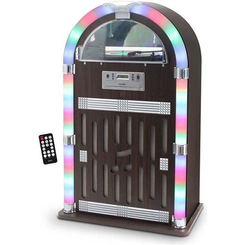 Chaîne Hi-Fi Inovalley Retro32 Jukebox Vinyle Cd Fm Bluetooth