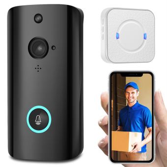 0 01 Sur 1080p Wifi Intelligent M9 Securite Sans Fil Sonnette Camera Video Sans Fil Sonnette Ue Equipements Et Securite Pour La Maison Achat Prix Fnac