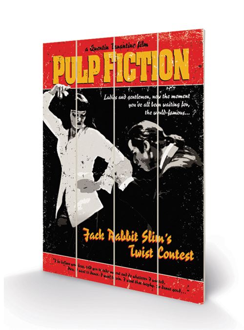 PULP FICTION - Twist Contest - Impression sur bois 40x59cm